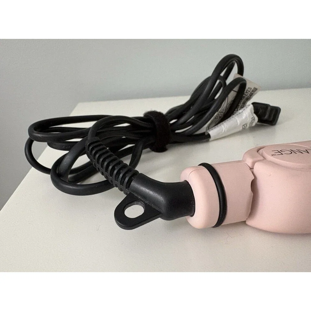 L'ange 1” Flat Iron Straightener Pink Micro Chip Temperature Control Model HS035